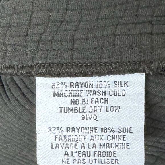 Eileen Fisher Silk Blend Wrinkle Textured Open Front Jacket Cardigan Black Small - Picture 4 of 5